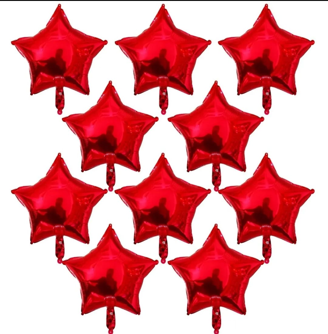 Globos Estrella Rojos